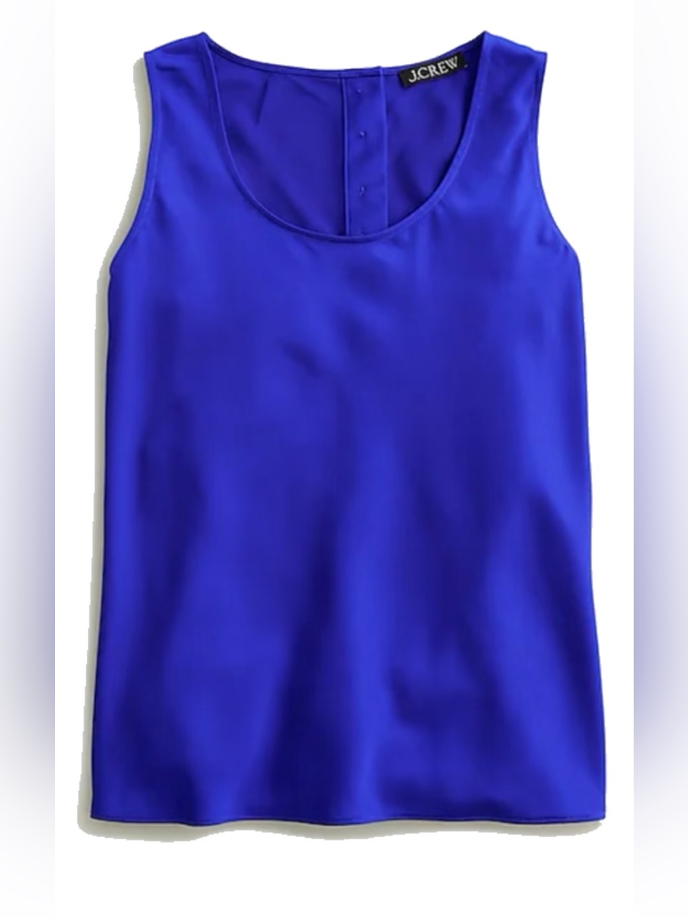 Like New J.Crew Sleeveless Shell Top in everyday crepe in Brilliant Cove